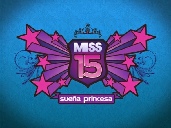 logo miss xv sueña princesa numeros arabigos
