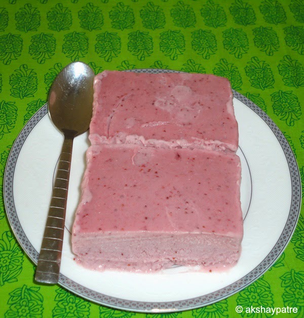 ice cream in a serving plate