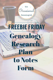 A genealogy research plan you update to be your notes can speed up your research process and help you stay on track. | The Occasional Genealogist