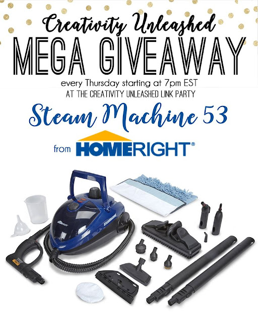 Enter to win a HomeRight Steam Machine 53, plus Creativity Unleashed link party! MyLove2Create