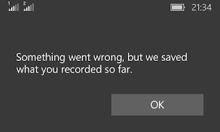 Voice Recorder Something went wrong Voice Recorder Something went wrong