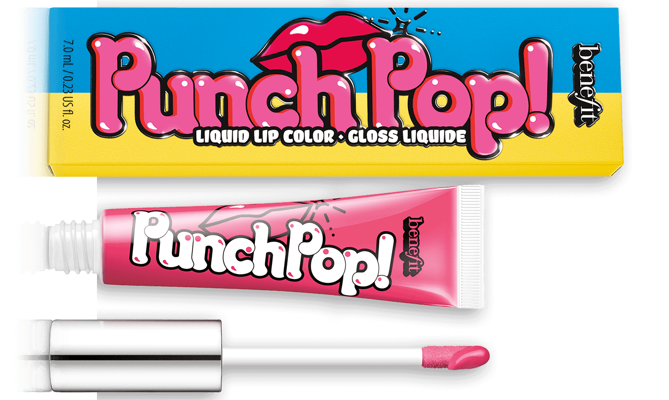 Benefit Cosmetics Punch Pop! Liquid Lip Color in Sugar Cookie, Pink