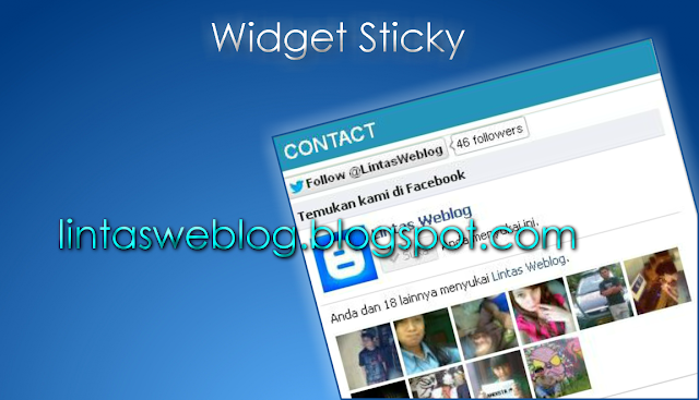 Membuat Widget Sidebar menempel di Blog