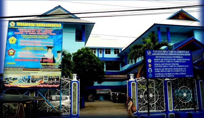 Gedung STIA Bina Taruna Gorontalo.