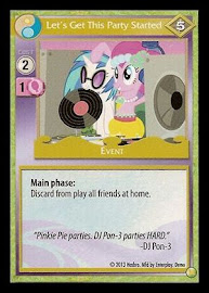 My Little Pony Let's Get This Party Started GenCon CCG Card