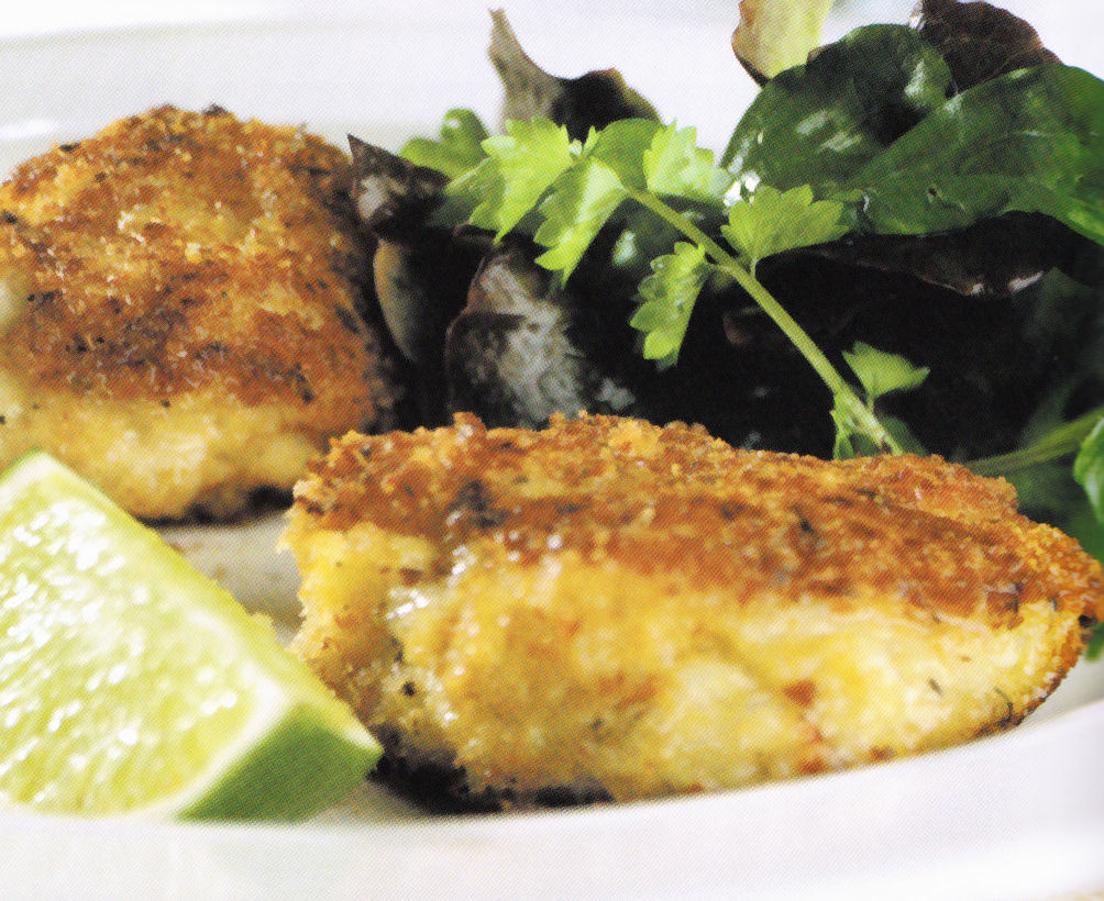 Hanneica's Kitchen Crab Cakes with Salad and Hazelnut Dressing