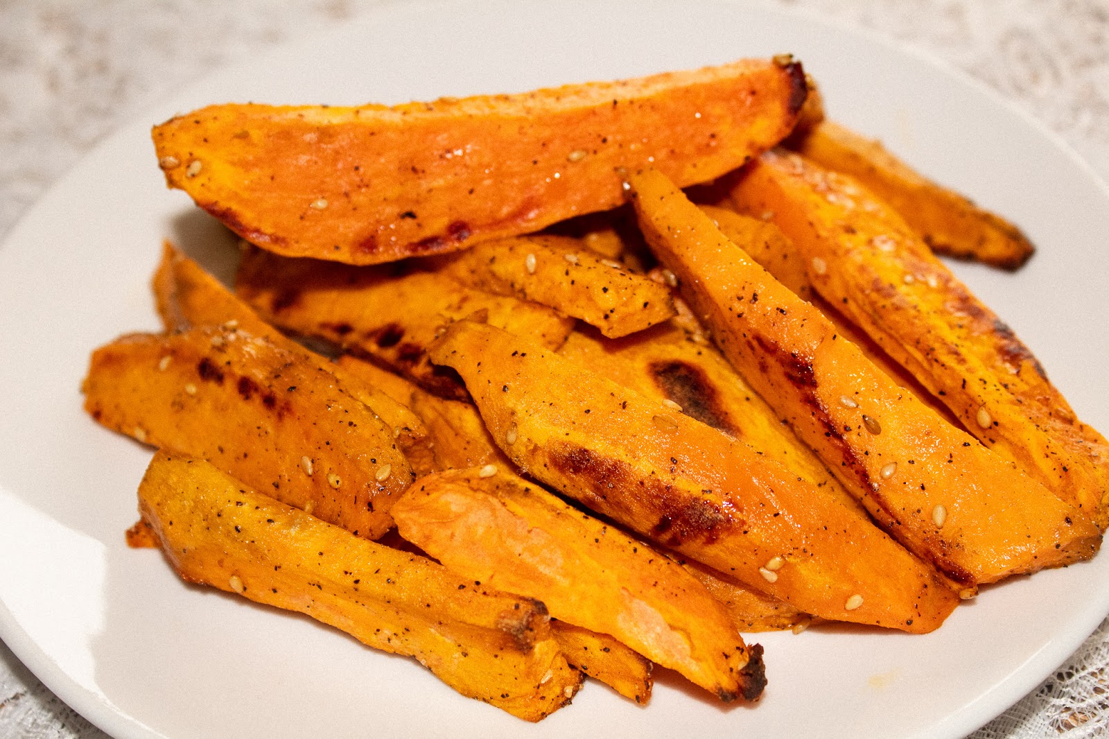 Sesame Sweet potatoes Wedges (Baked)