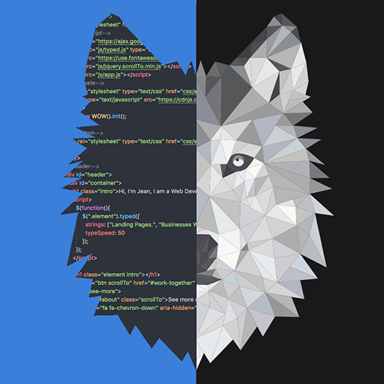 Code Wolf [Dark] Wallpaper Engine