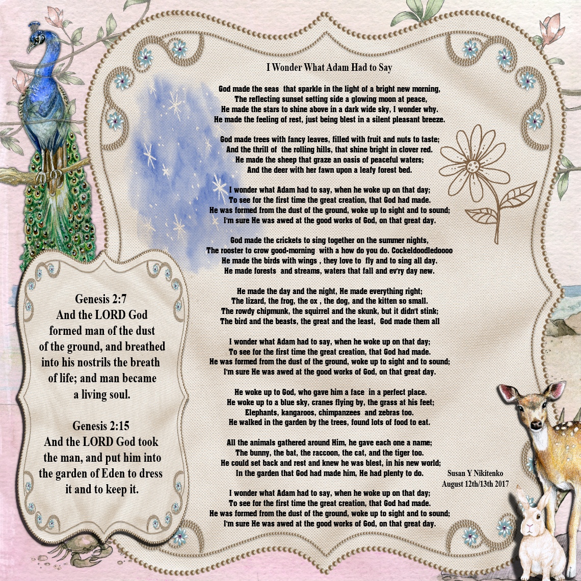 Children�s Gems In My Treasure Box I Wonder What Adam Had