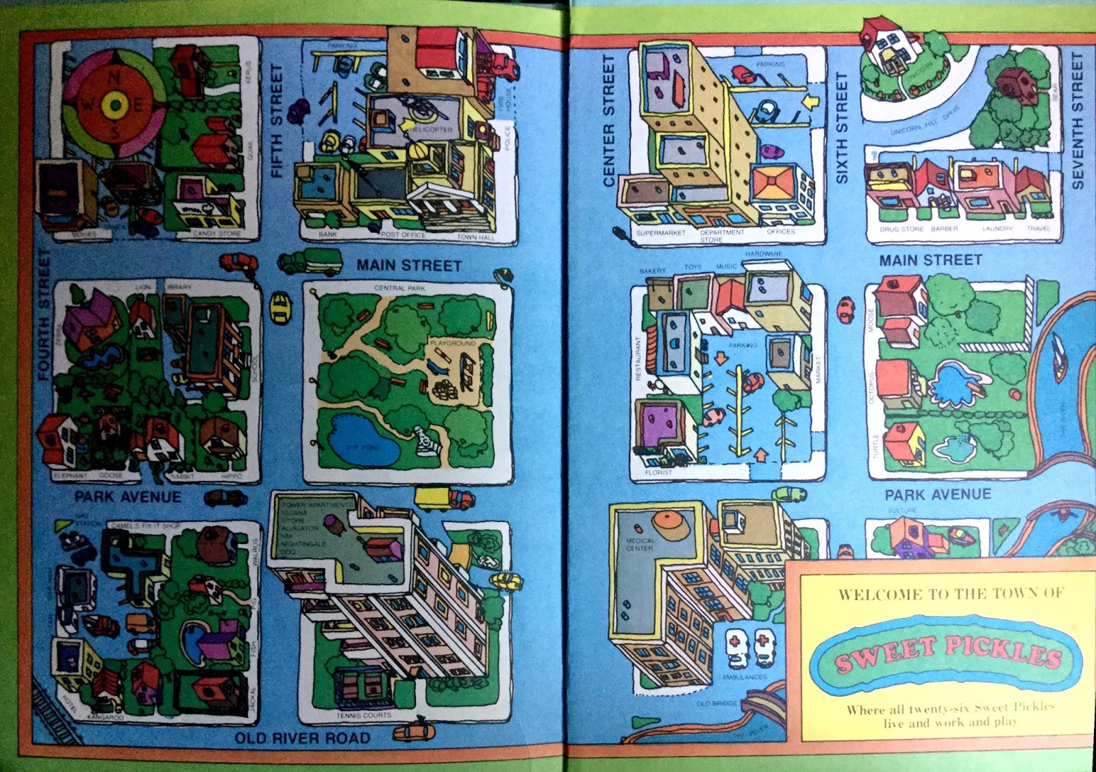 Sweet Pickles books street map