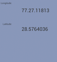Latitude and Longitude of current Location in Android