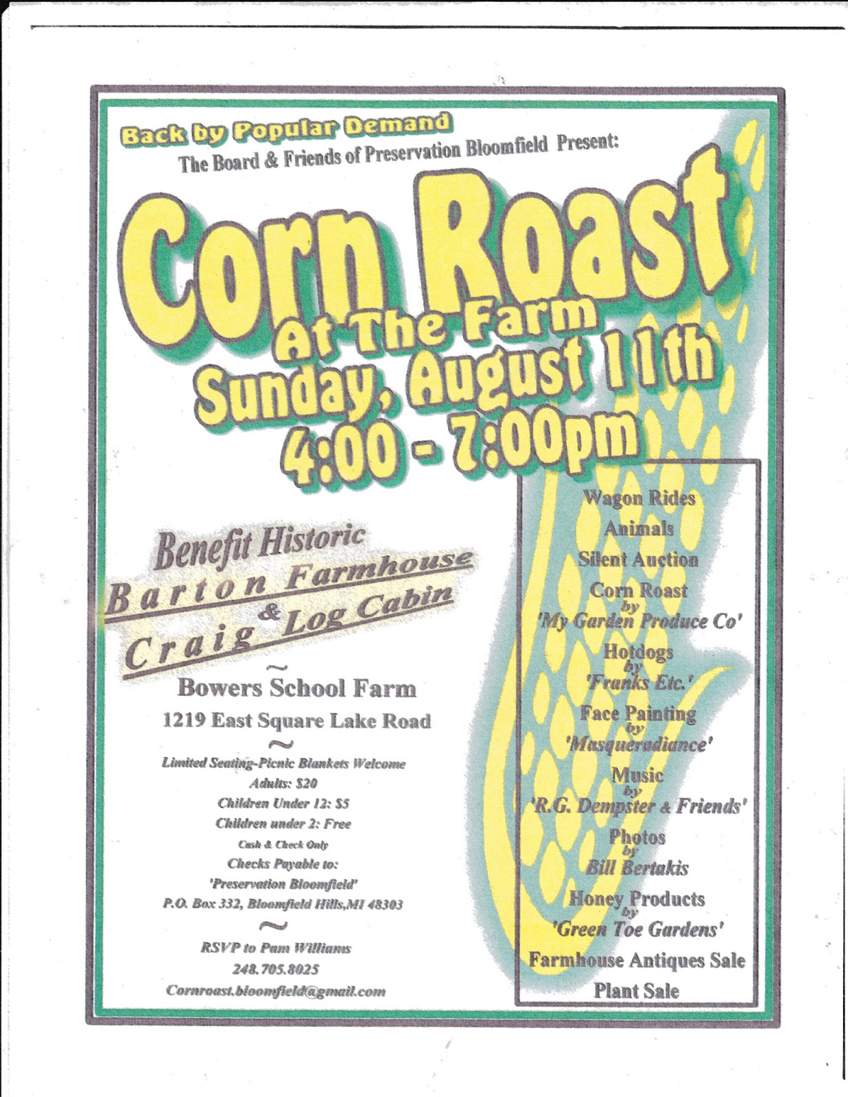 City of Bloomfield Hills Friends of Preservation Bloomfield Present