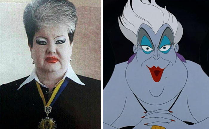 #1 This Ukrainian Judge Looks Like Ursula From Little Mermaid - 10 Real Life Disney Characters #1 This Ukrainian Judge Looks Like Ursula From Little Mermaid - 10 Real Life Disney Characters