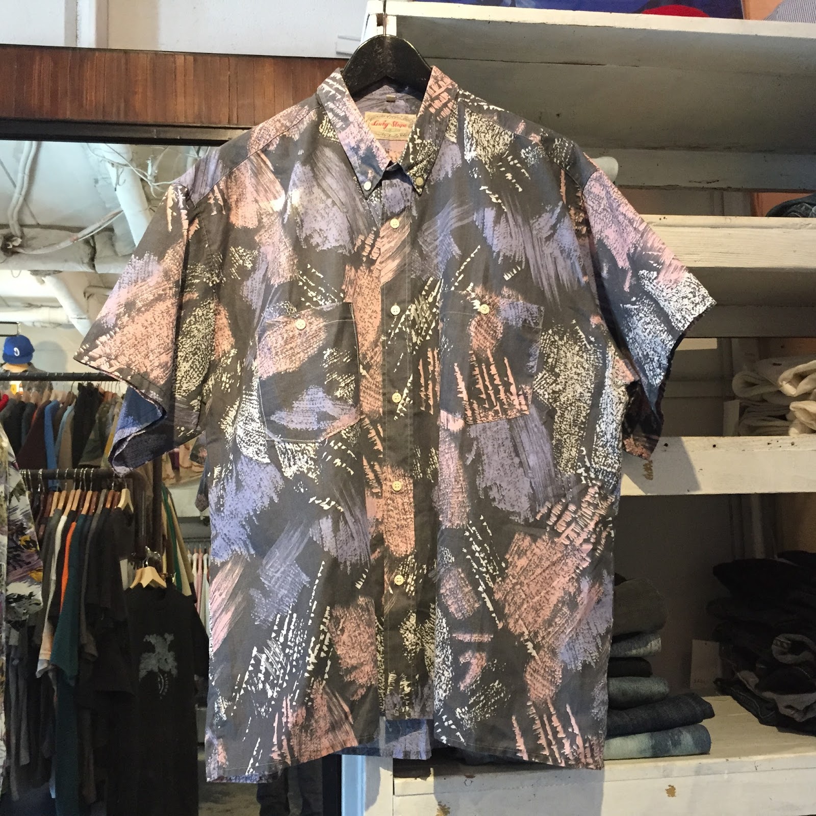 海外販売× 80s Stussy CHROME柄 VINTAGE USA製 表記S | pzn-biegi