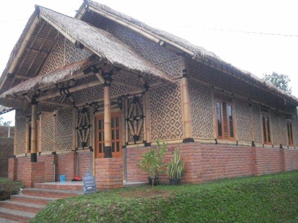 Desain Rumah Villa  Bambu  Eksotik