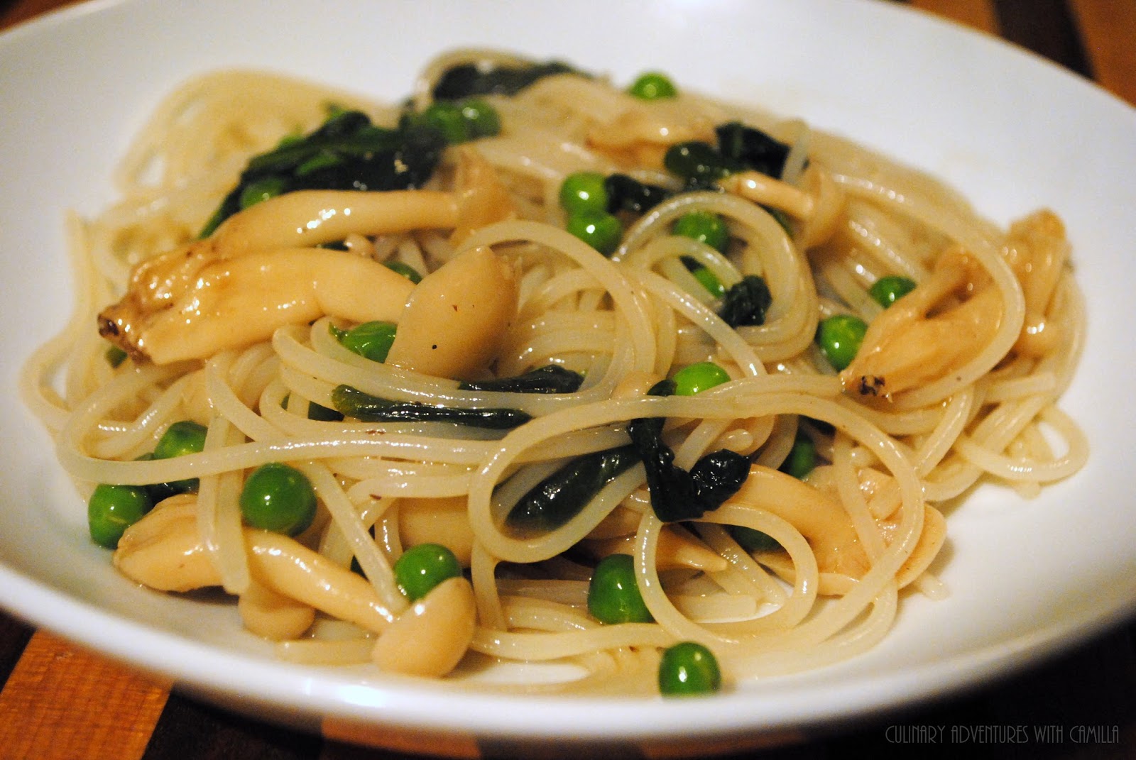 Culinary Adventures with Camilla Shimeji Mushroom Noodles for Foodie Reads