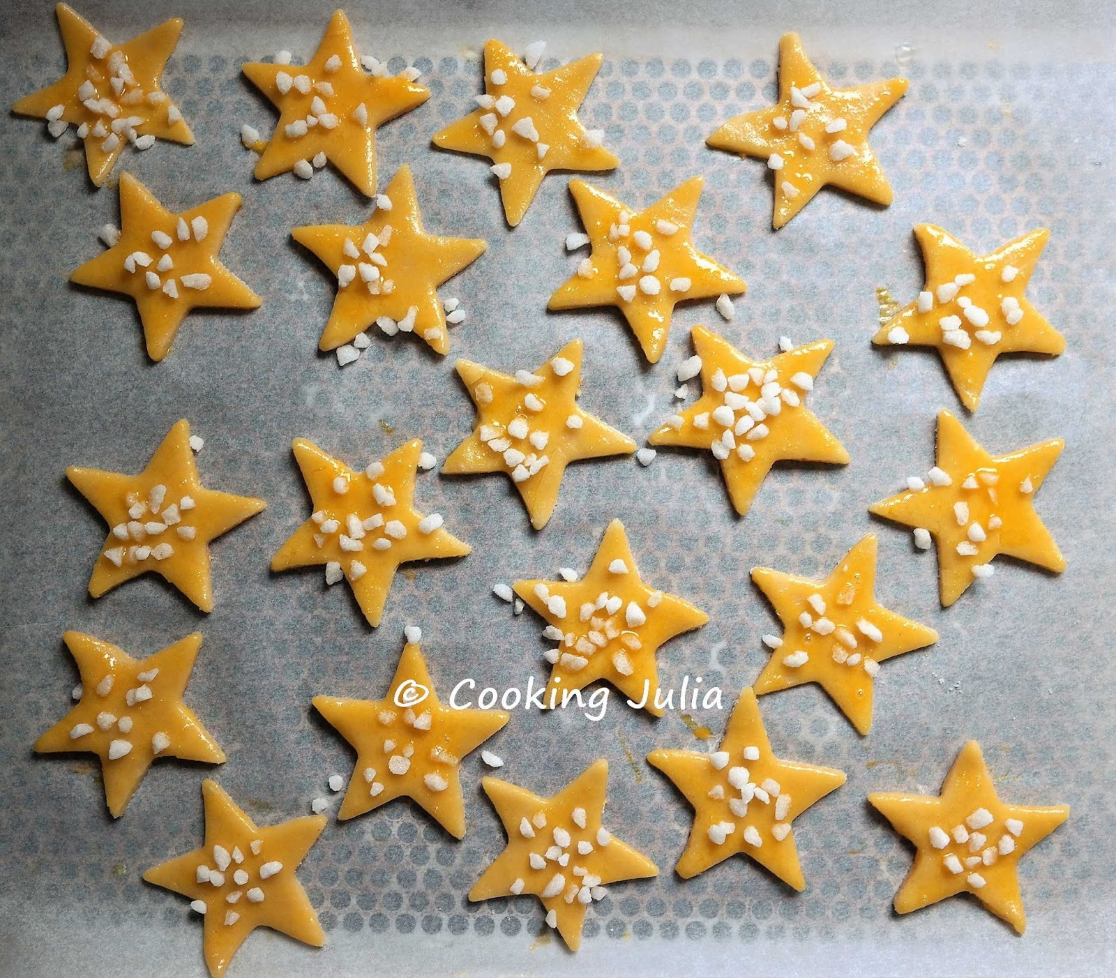 COOKING JULIA ÉTOILES SABLÉES AU SUCRE PERLÉ