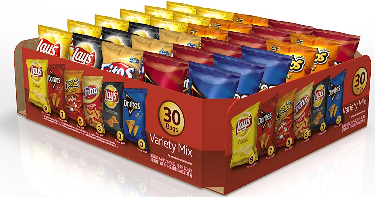 30 Bags of 1.25oz 2oz FritoLay Chips Variety Pack 8.07 + Free