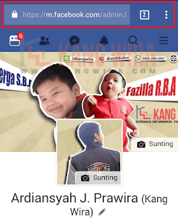 Address Bar Facebook Dari Browser Handphone