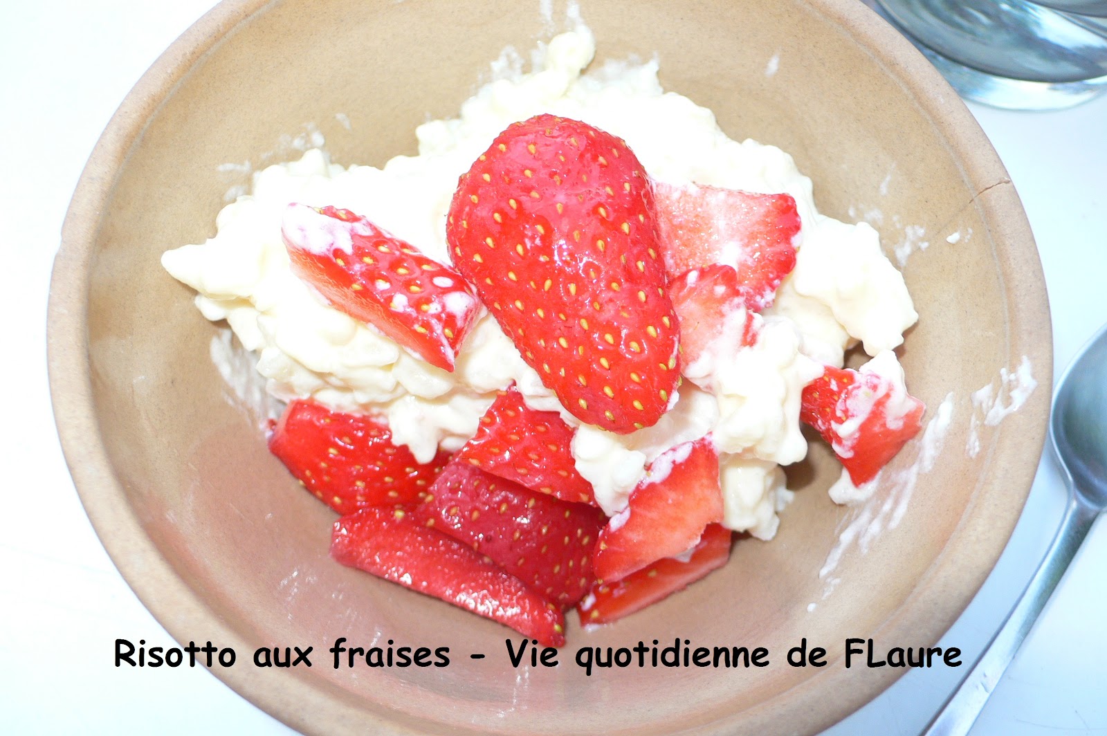 Risotto aux fraises (un tour en cuisine le rouge)