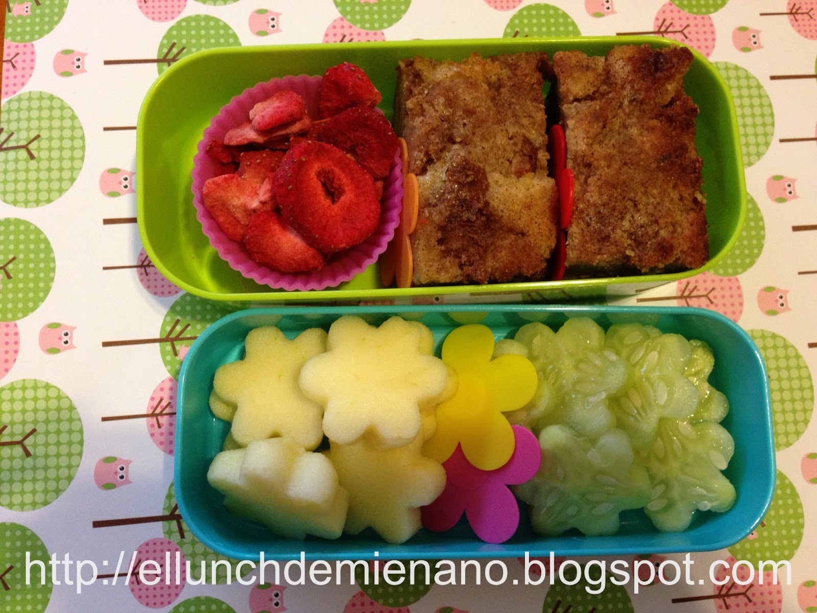 El Lunch de mi Enano Budín de pan francés para el lunch! o Lunch en un