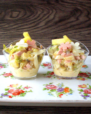 Eiersalat mit Ananas