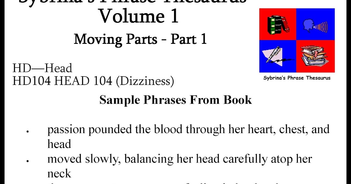 Sybrina Publishing Phrase Thesaurus Samples Vol 1 Moving Parts