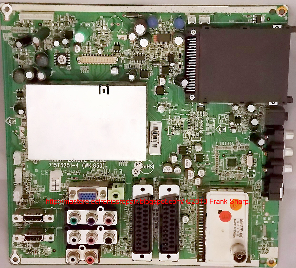 Master Electronics Repair !: REPAIR / SERVICING TV SHARP LC-32SB25