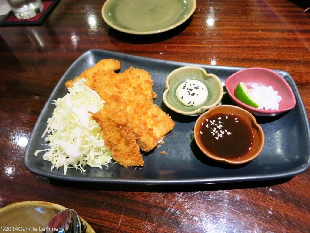 Kobori restaurant panko deep fried salmon
