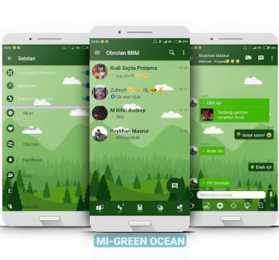 BBM Mod Mi-Green Ocean Versi Terbaru 3.2.5.12 BBM Mod Mi-Green Ocean Versi Terbaru 3.2.5.12
