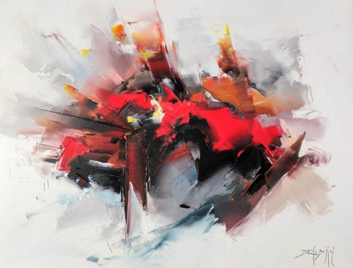 Daniel Densborn 1946 | French Abstract Knife painter Daniel Densborn 1946 | French Abstract Knife painter