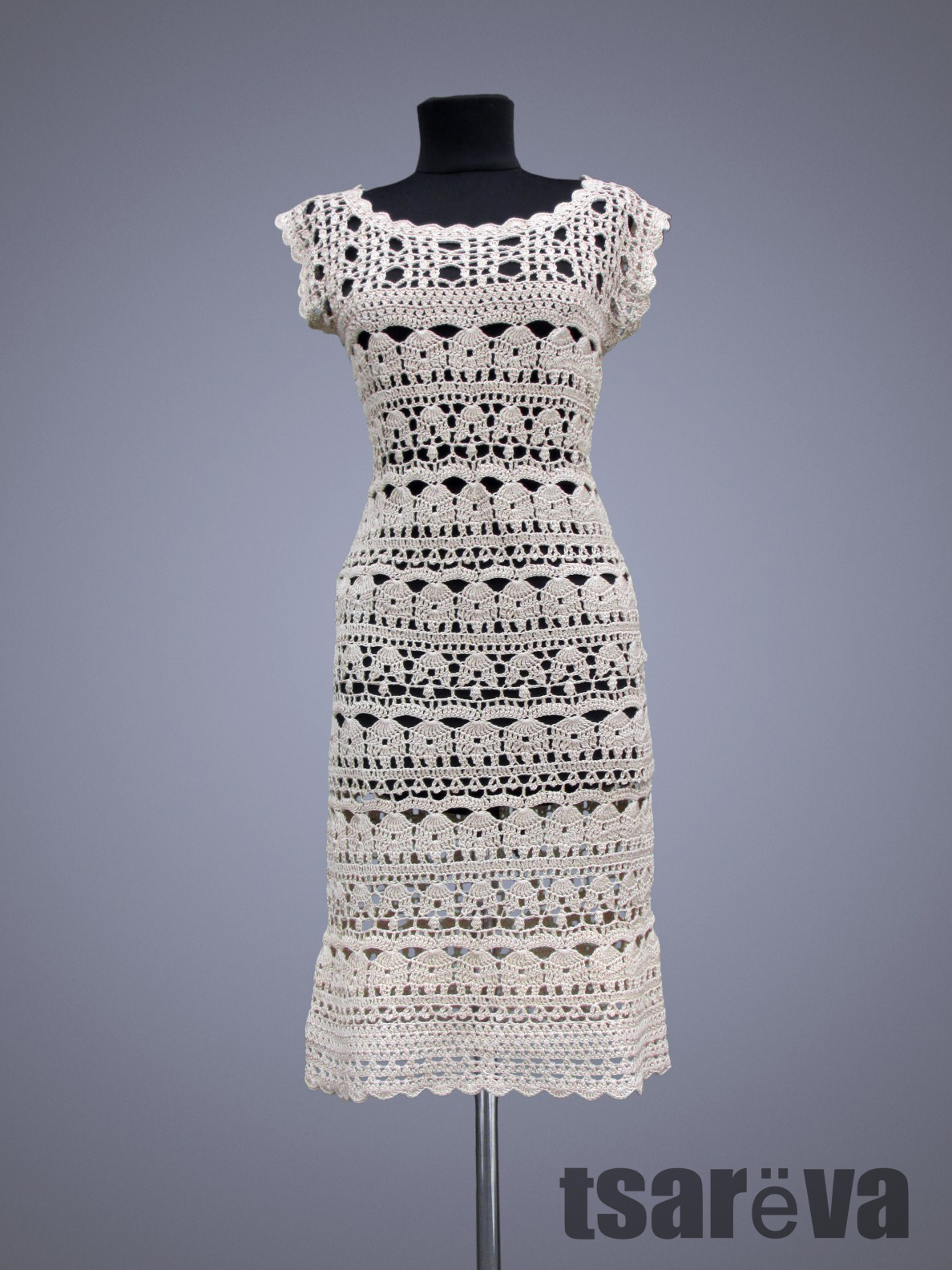 вязаные платья крючком для женщин