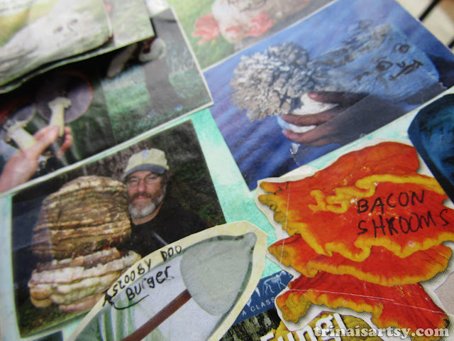 Wreck this Journal - Glue in a page from a magazine - Fungi Perfecti Detail Wreck this Journal - Glue in a page from a magazine - Fungi Perfecti Detail