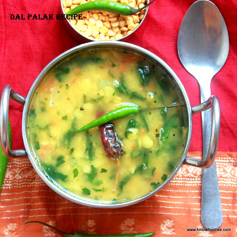 Follow foodie Dal Palak Spinach Lentils Curry Keerai Kootu