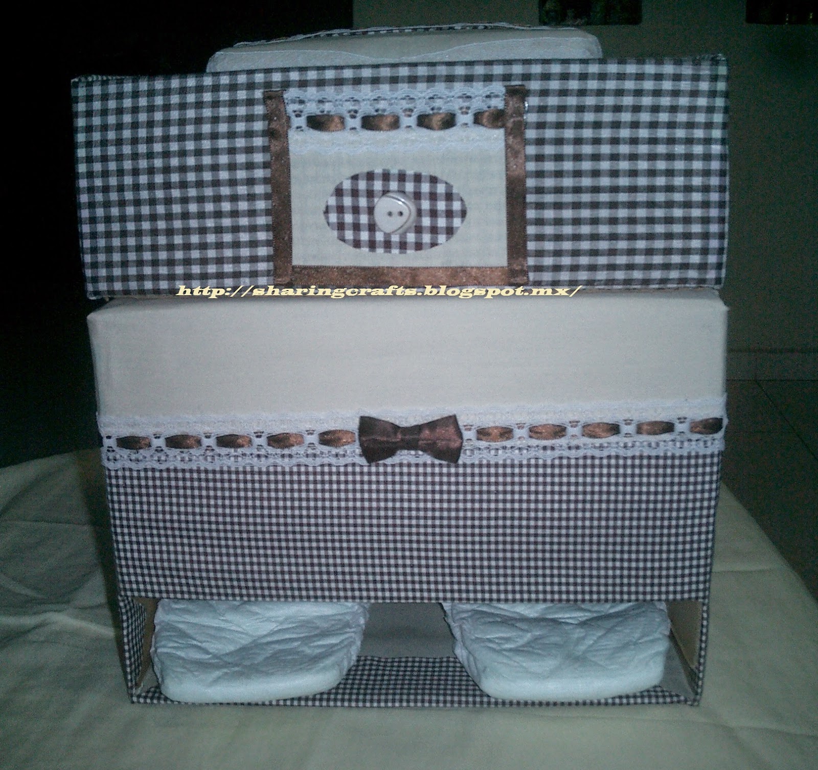 Ah! Como hacer Manualidades sencillas a paso: Organizador de bebe (caja de carton)