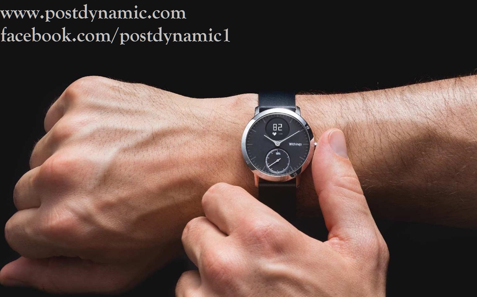 analog watch with heart rate monitor