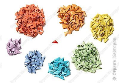 Три модели в технике модульного оригами