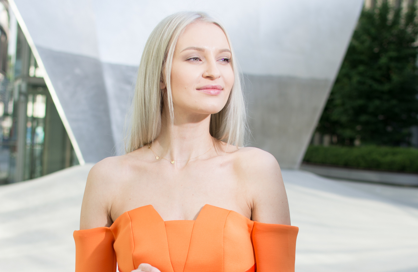 ORANGE DRESS - ASOS.DE