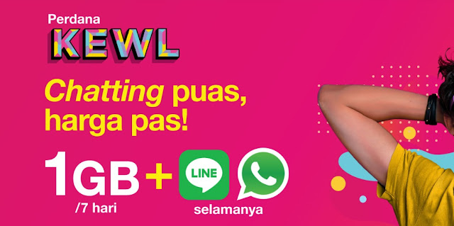 Paket Tri KEWL Gratis Kuota WhatsApp & Line Selamanya Paket Tri KEWL Gratis Kuota WhatsApp & Line Selamanya