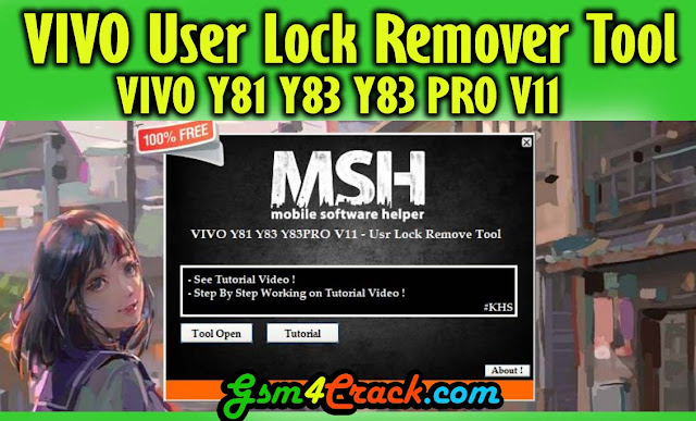 VIVO Y81 Y83 Y83 PRO V11 User Lock Remover Tool Free Download VIVO Y81 Y83 Y83 PRO V11 User Lock Remover Tool Free Download