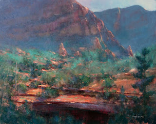 December Morning in the Desert Oil Painting by Michael Chesley Johnson