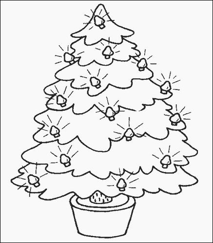 Mais de 30 páginas para colorir de árvores de Natal para crianças
