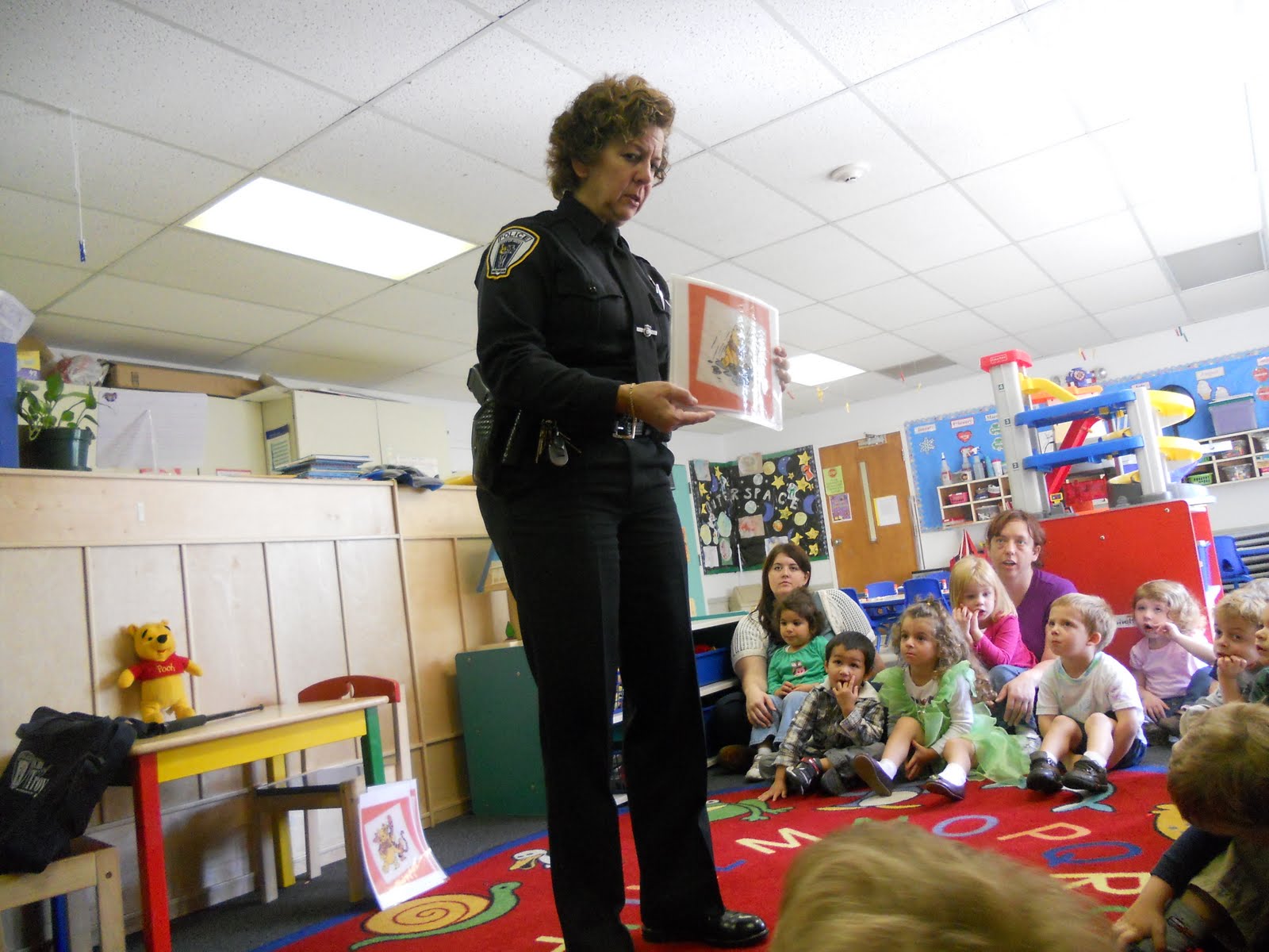 police officer visit to preschool