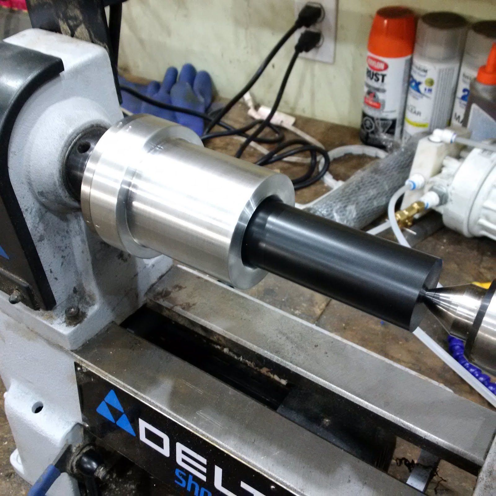 Another Day Another Project Truing up Back Plate and Cup Chuck on a