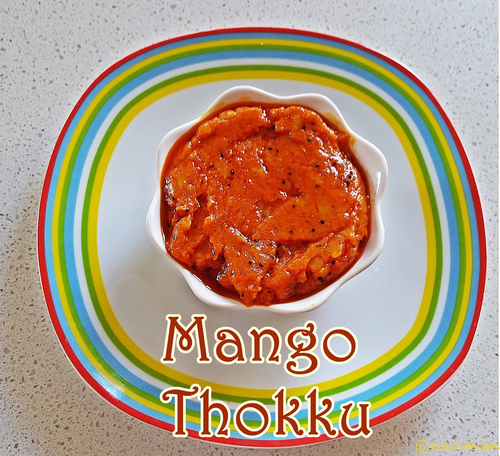 Mango thokku Easy mango pickle