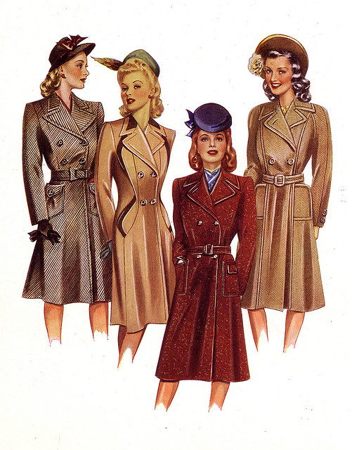 A' La Mode Fashion during 1940's ww2
