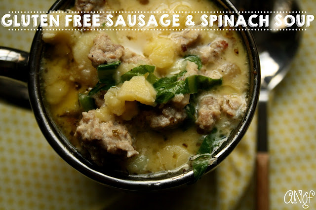 A gluten-free sausage and spinach soup for #shhealthysm,iles | Anyonita-nibbles.co.uk