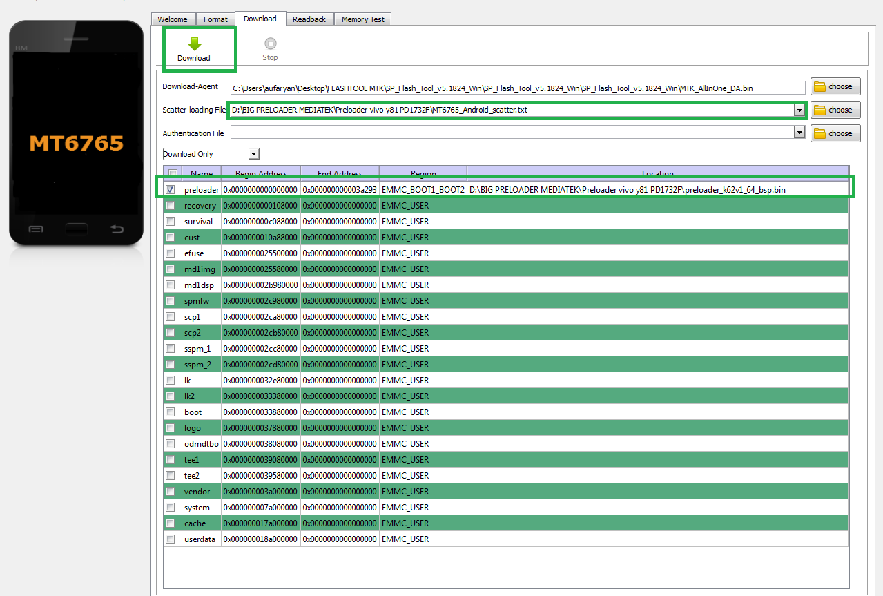 Scatter File For Vivo Y93