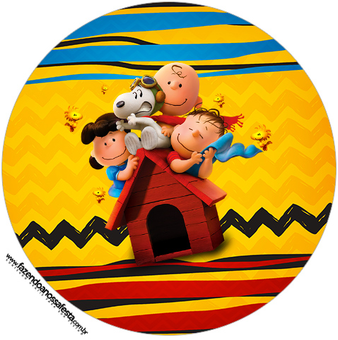 Snoopy and Charlie Brown Free Printable Cupcake Wrappers and Toppers ...