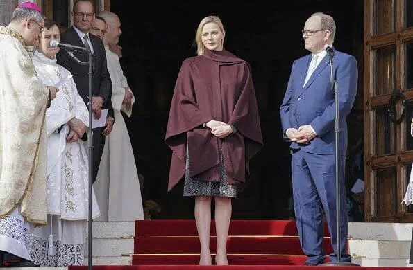 Archbishop Dominique-Marie David had been appointed Archbishop of Monaco by Pope Francis. Princess Charlene Akris cape